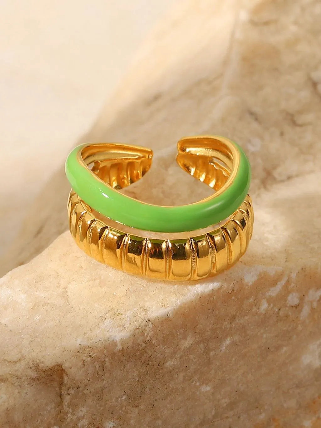 18K Gold Plated Naila Ring
