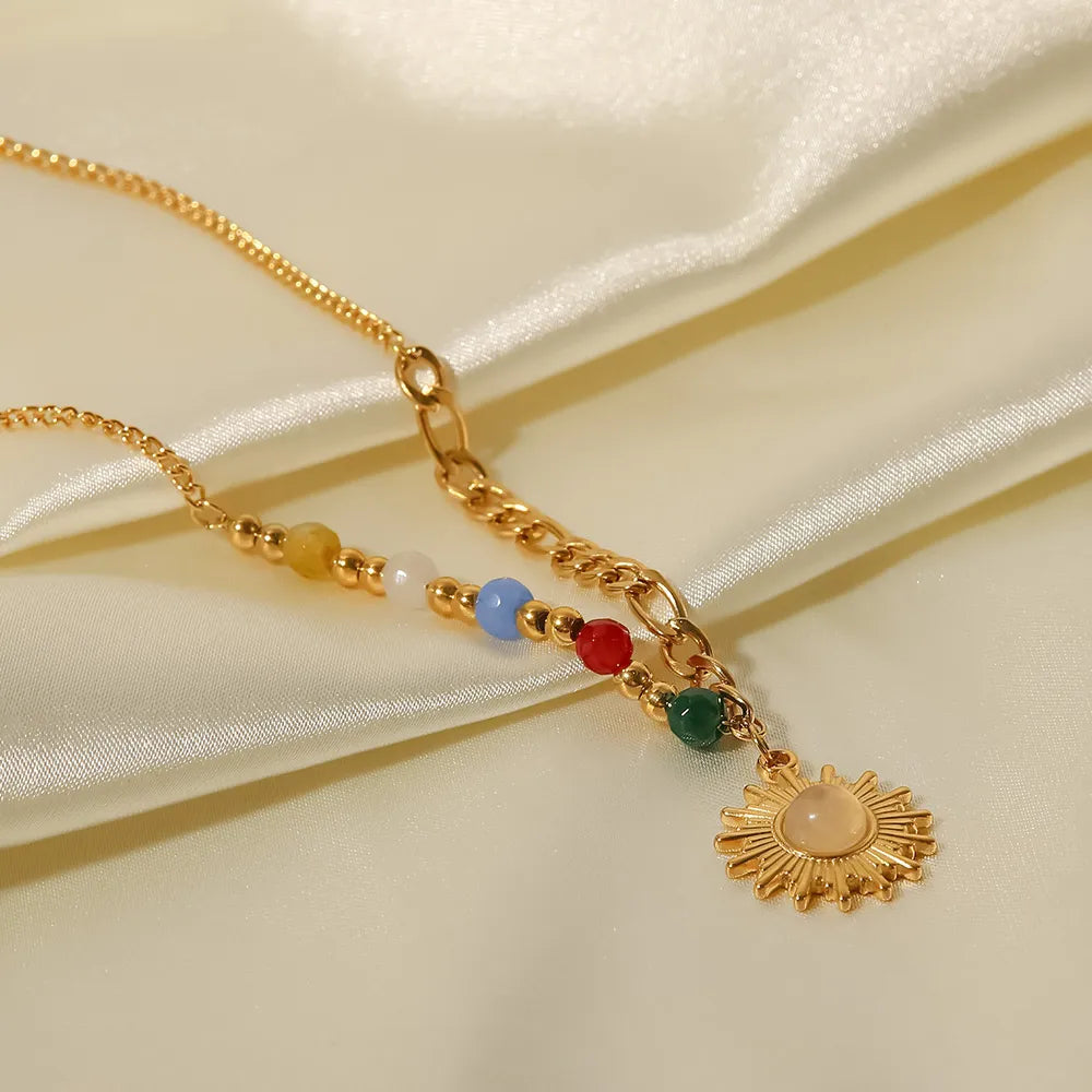 18K Gold Plated Sol Necklace