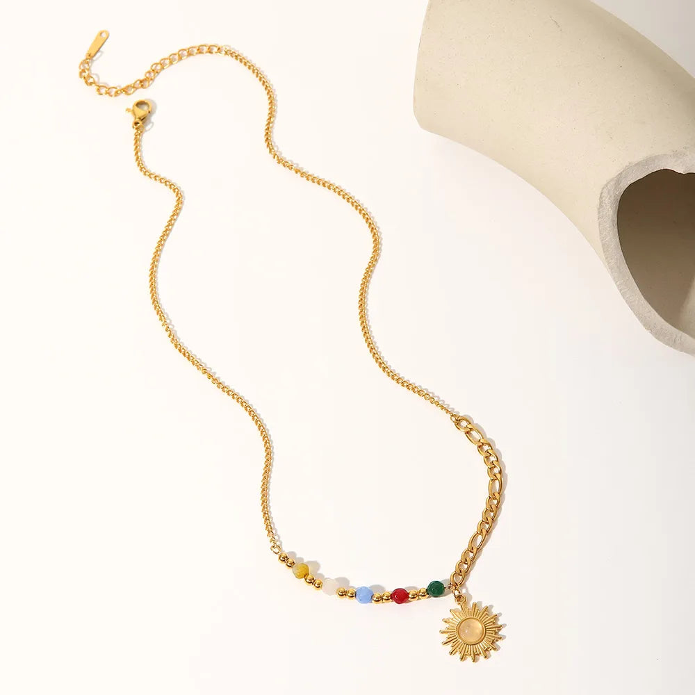 18K Gold Plated Sol Necklace