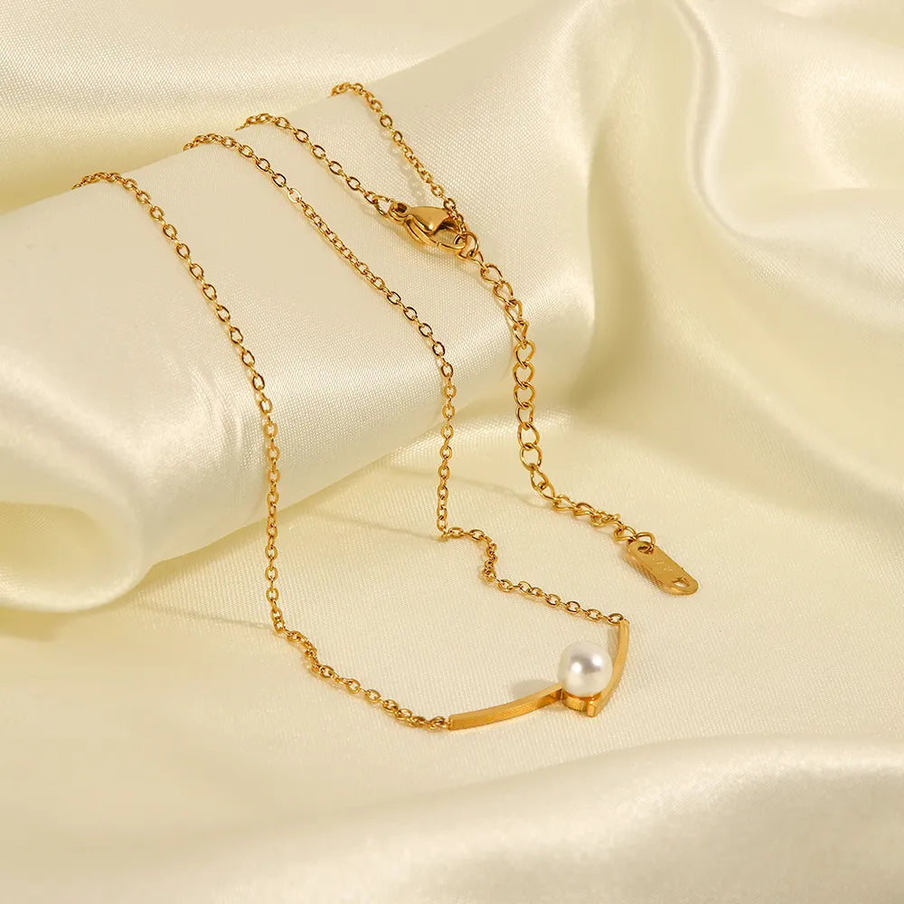 18K Gold Plated Perla Necklace
