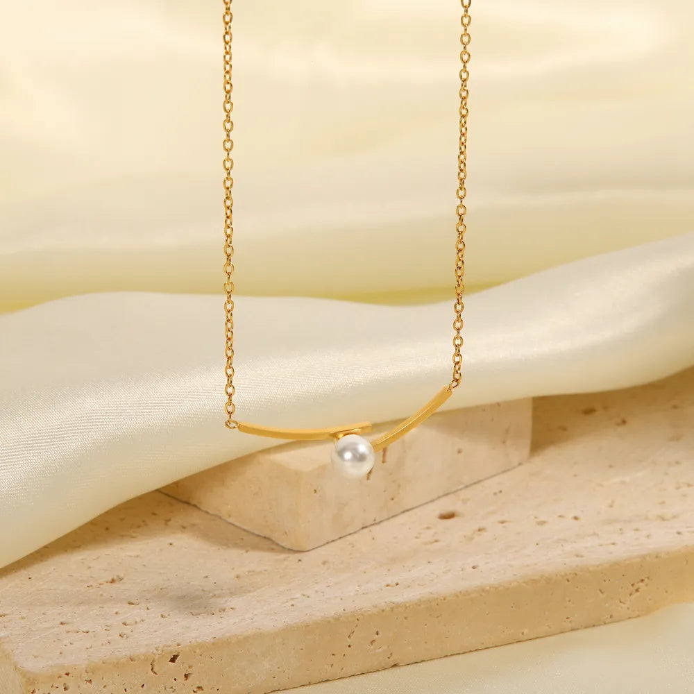 18K Gold Plated Perla Necklace
