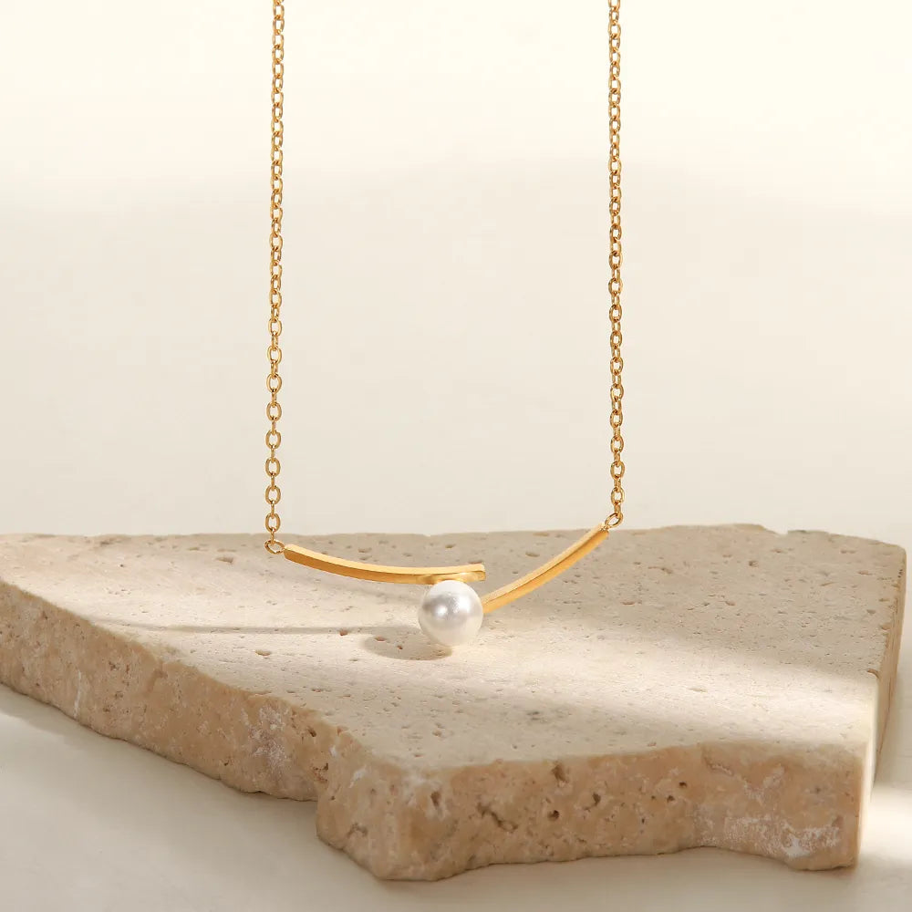 18K Gold Plated Perla Necklace
