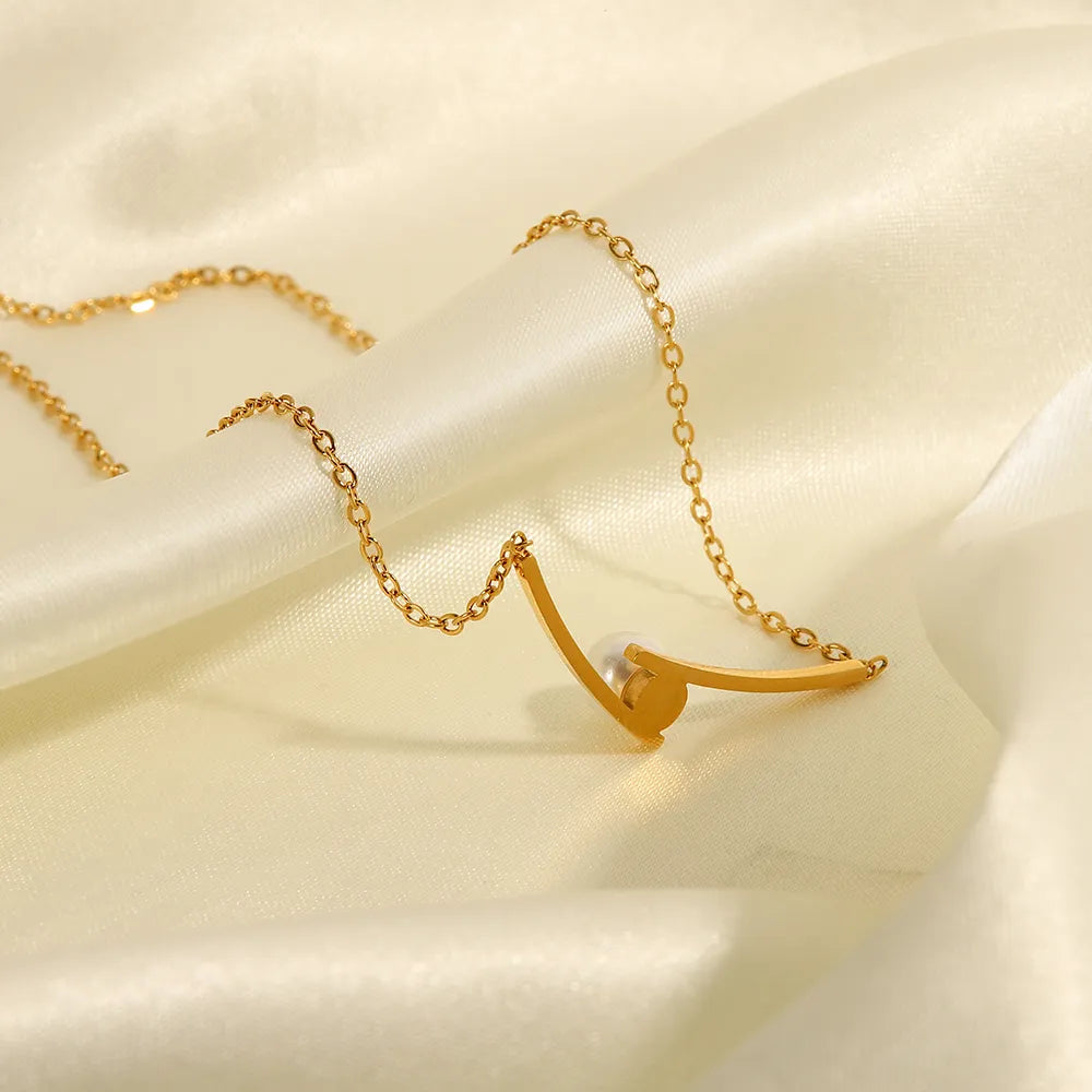 18K Gold Plated Perla Necklace