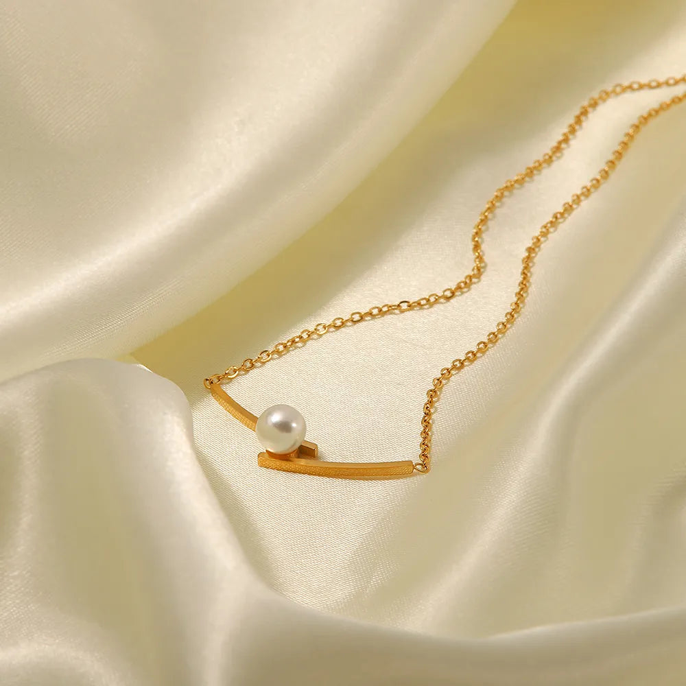 18K Gold Plated Perla Necklace
