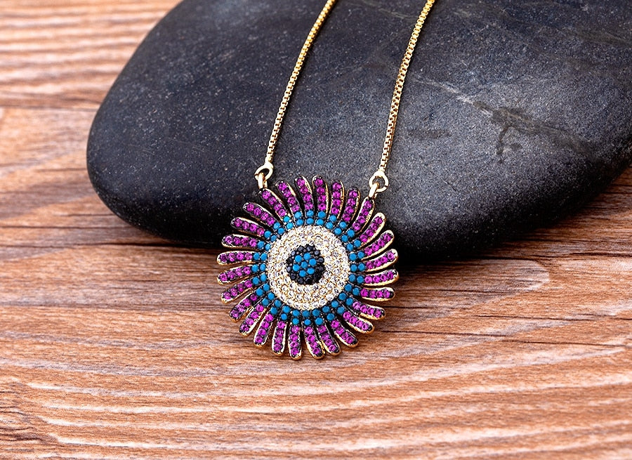 18K Gold Plated Peony Necklace