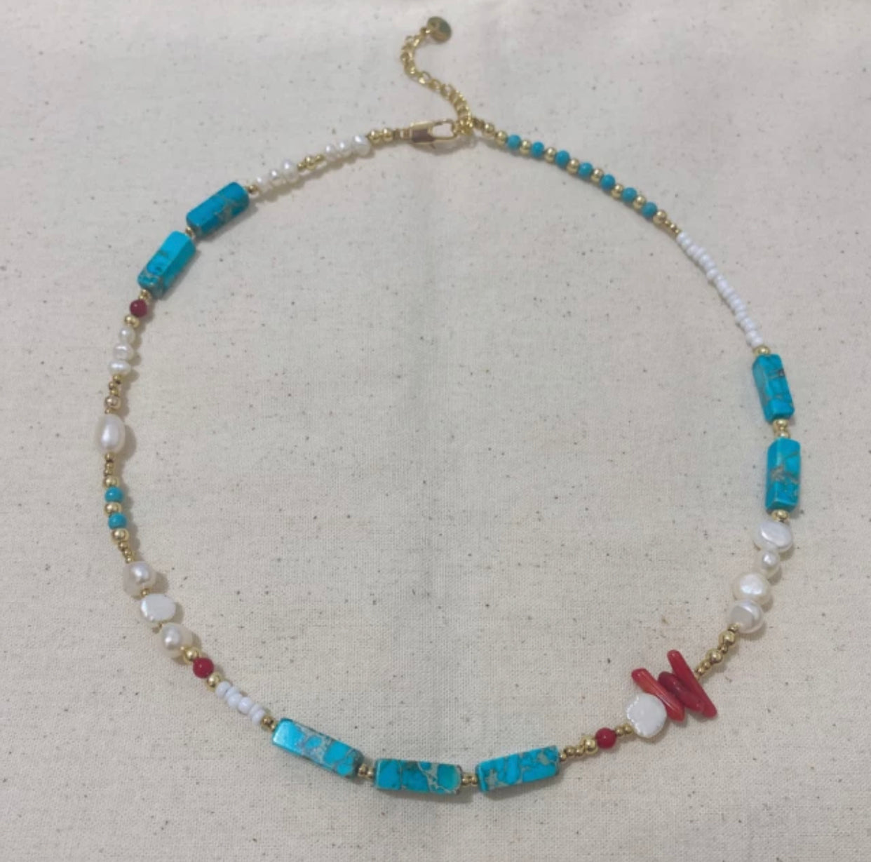 Pearl Stone Necklace