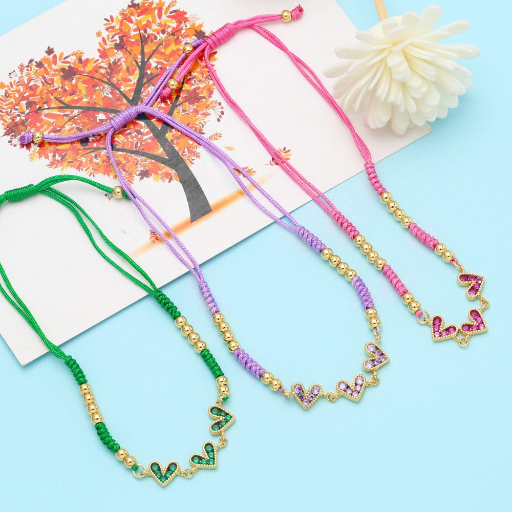 Mini Heart Woven Bracelet