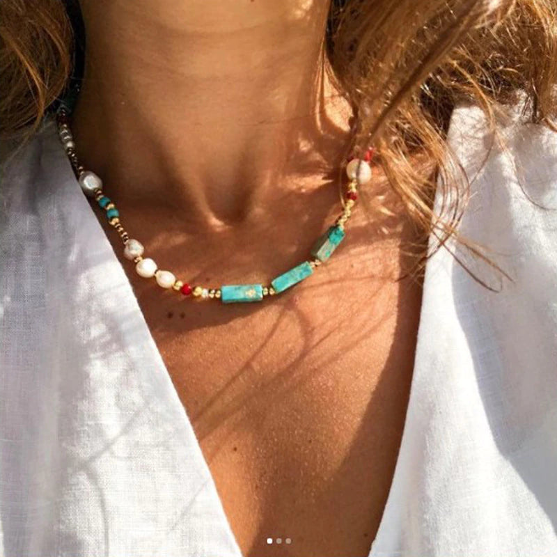 Pearl Stone Necklace