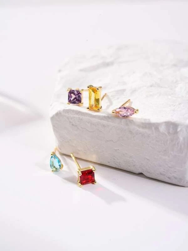 5pcs 14K Gold Plated Helen Earring
