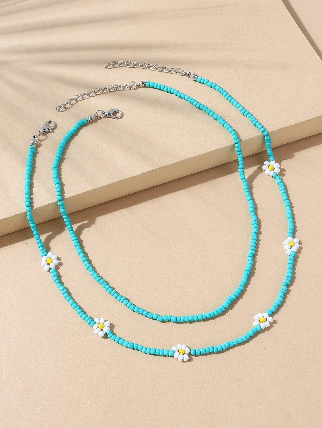 2pcs Beaded Necklace