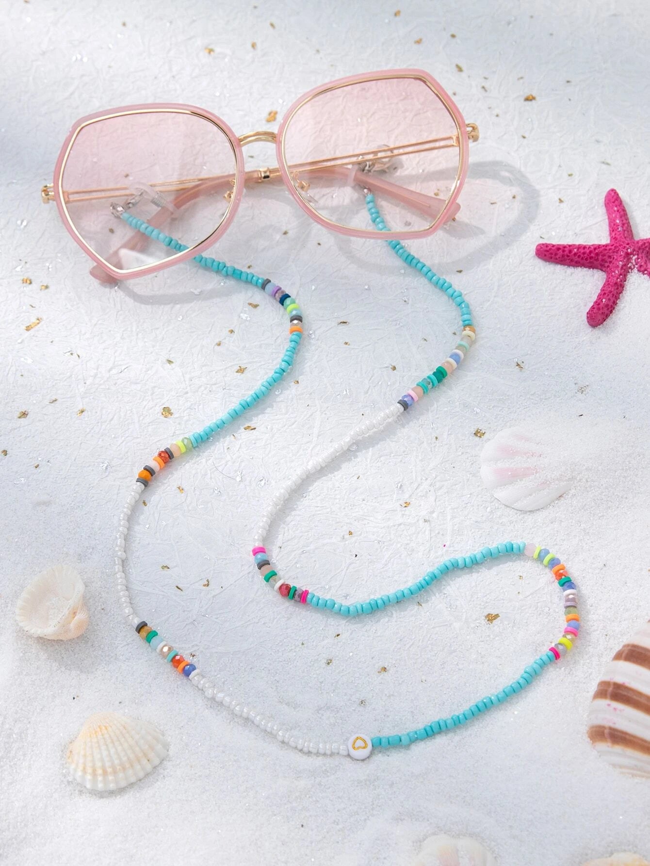 Beaded cheap glasses chain