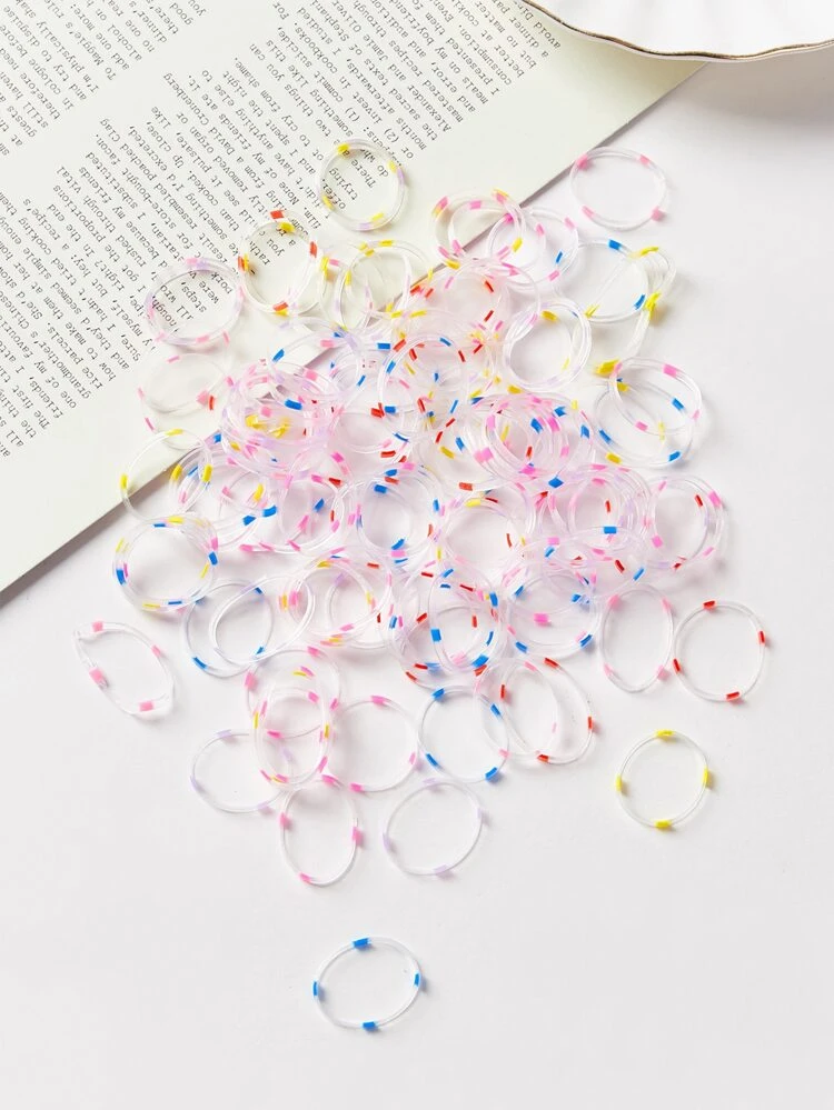 500pcs Simple Hair Tie