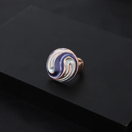 Round Enamel Ring