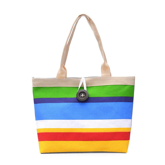 Striped Beach Bag