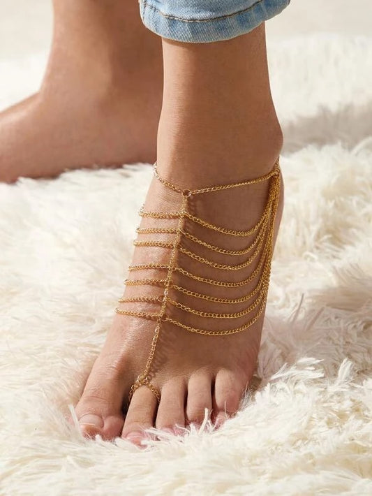 Layered Mittens Anklet