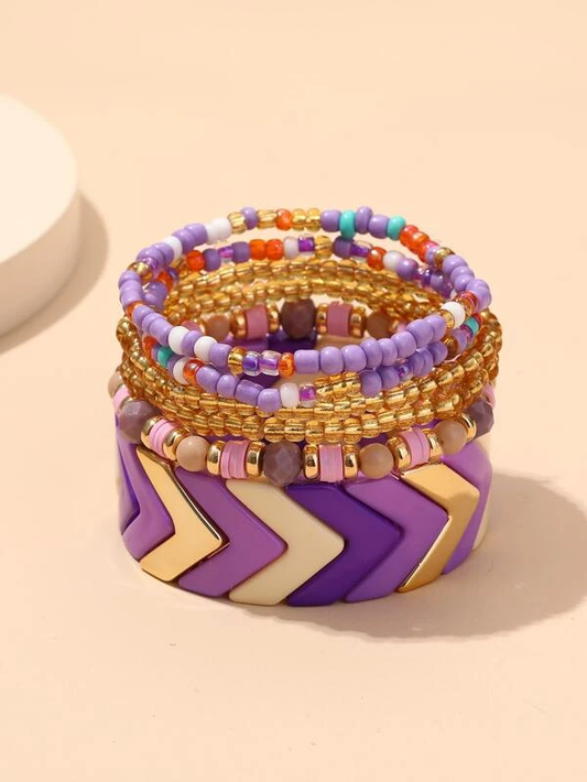 6pcs Beaded Bracelet