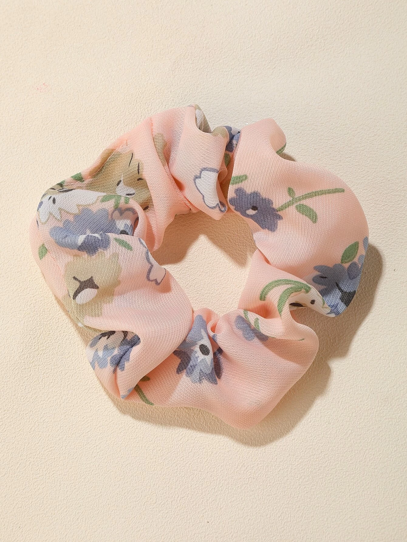 8pcs Floral Pattern Scrunchy